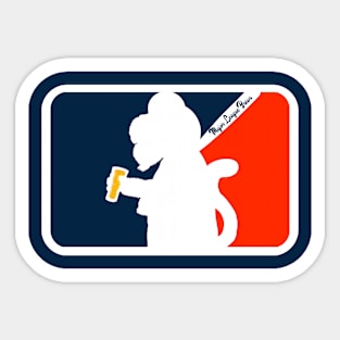 Paws Mascot Major League Brews Sticker